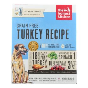 The Honest Kitchen Embark - Grain Free Turkey Dog Food - 10 Lb. Makes 40 Lb.