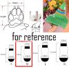 a4 Pcs Red Hearts Dog Knitted Pet Socks Cartoon Cute Puppy Cat Socks Dog Foot Covers Poodle Teddy Socks