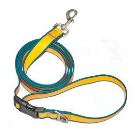 Six-in-one multi-functional hands-free multi-functional traction Leash Adjustable straps/belt  Durable heavy-duty material. (Color: Orange-blue)