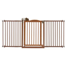 One Touch Gate II Extention Only (Option: Touch Gate II Wide in Brown)