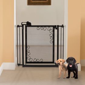 One Touch Gate II Extention Only (Option: Touch Metal Mesh Pet Gate in Black)
