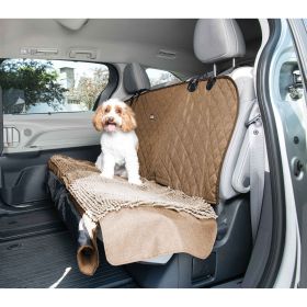 DGS Pet Products Dirty Dog 3-in-1 Car Seat Cover and Hammock Black, Tan, & Cool Gray 54" x 61" x 2" (Color: Tan)