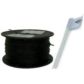 Essential Pet Heavy Duty In-Ground Wire - Use with the E-Fence 3500 System (Option: Ground Fence Wire and Flag Kit 500 Feet)